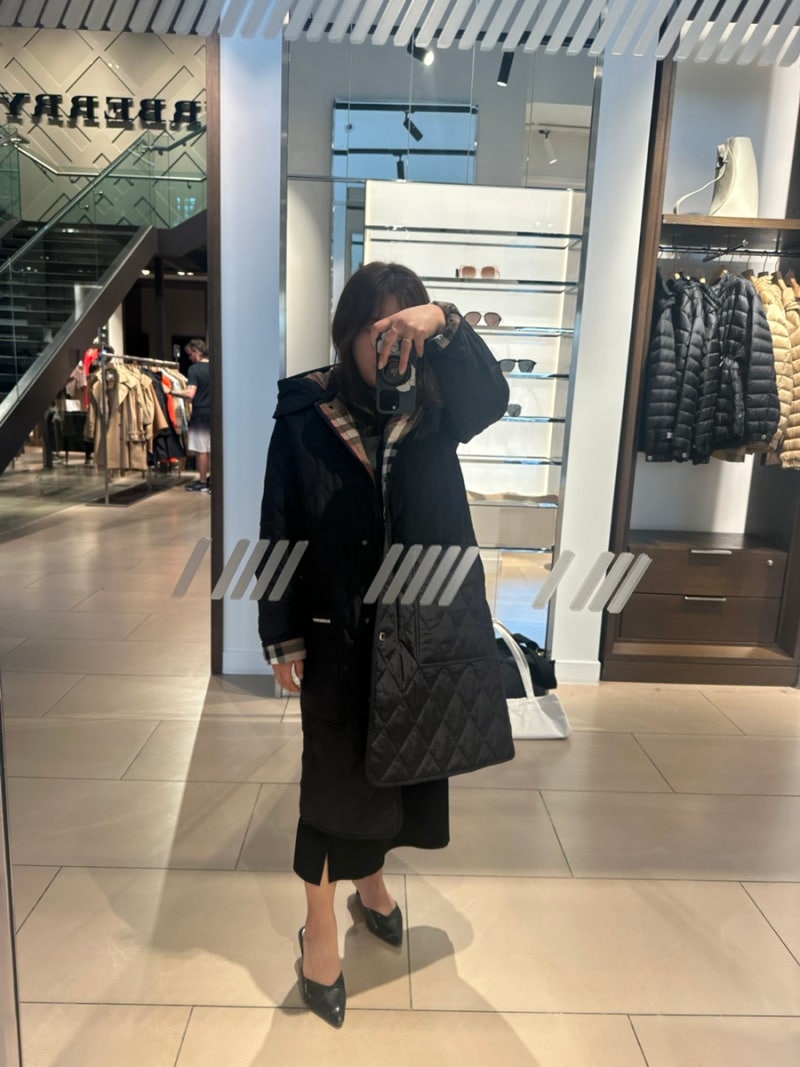추가세일 ❤️ 아울렛 추가 30퍼 Burberry parkgate 버버리 파크게이트 퀼팅자켓