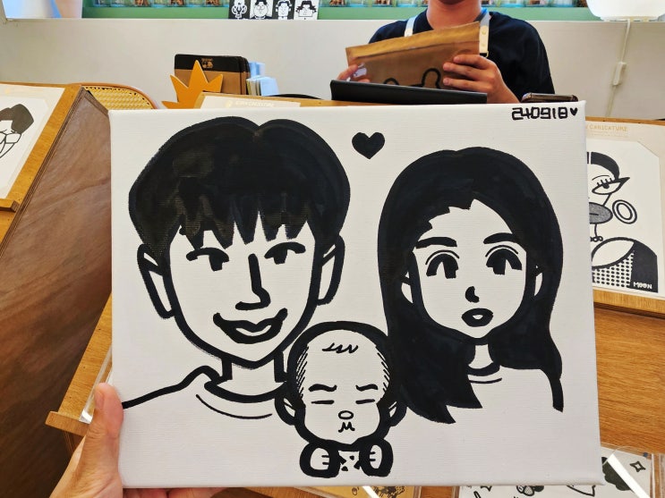  서울숲 가족 나들이 1분완성 도토리 캐리커쳐 성수점 아이와 가볼만한곳
