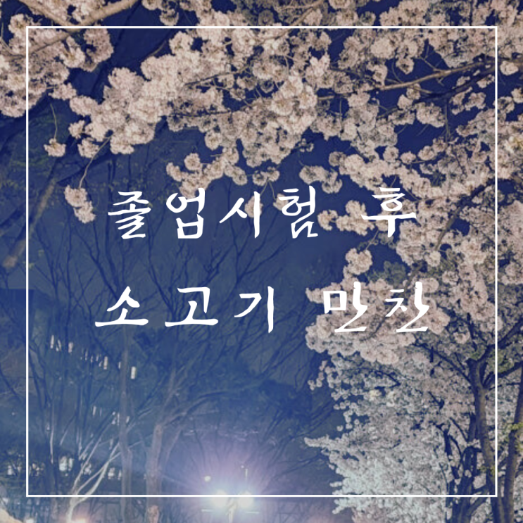   일상 포토덤프 | 졸업시험 후 소고기 만찬