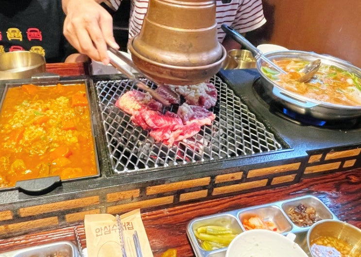  소갈비 곱창전골 카레수프 구성 좋은 의정부 소고기 숲속 옥이집