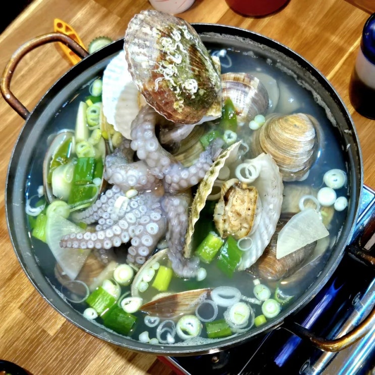 서충주 맛집 추천 썸타는 오징어 조개탕 코스요리 횟집