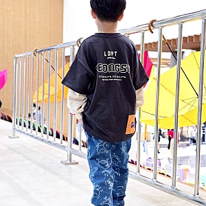 키즈 주니어 패션 브랜드 리틀뎁 간절기 데일리 긴팔티셔츠