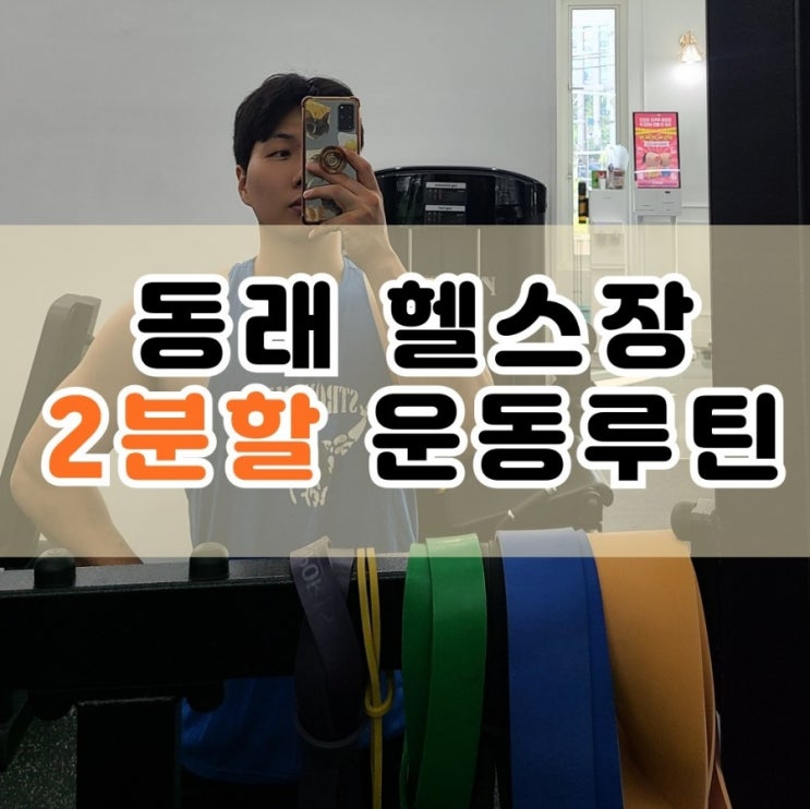  동래 헬스장 2분할 운동루틴 공유