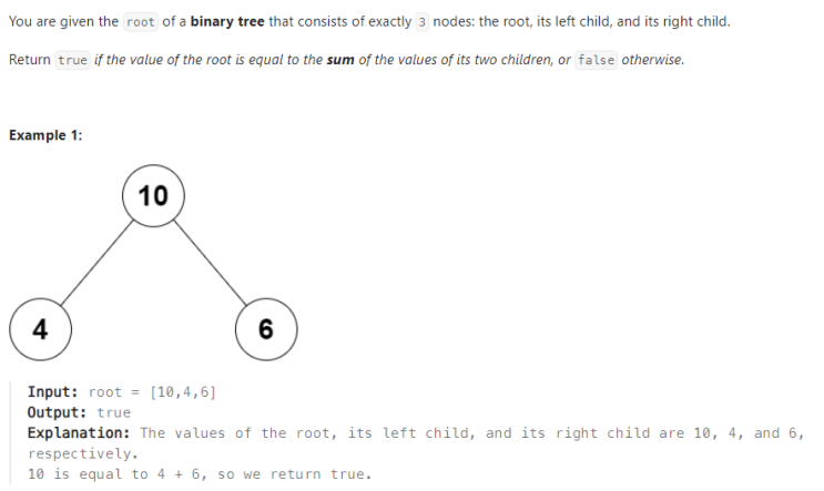 JAVA_LeetCode 2236_Root Equals Sum of Children