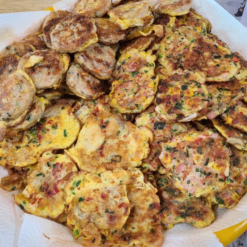 추석 전 부치기 : 동그랑땡, 동태전, 해물완자전 레시피