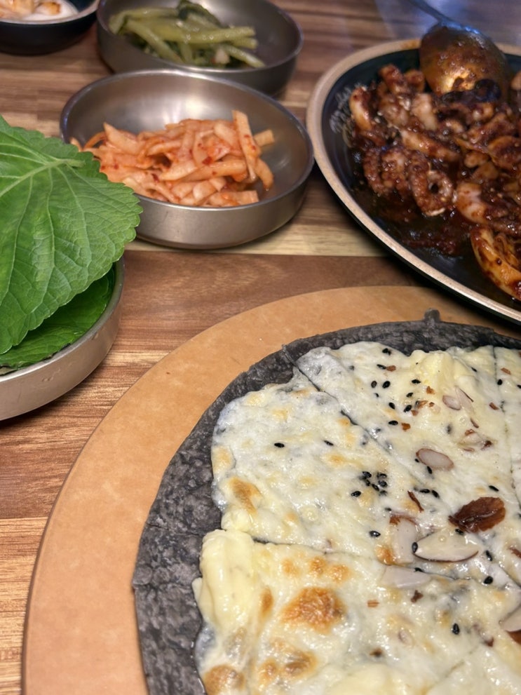  울산 달동 쭈꾸미 맛집 쭈꾸미본색 블랙피자세트 29900원