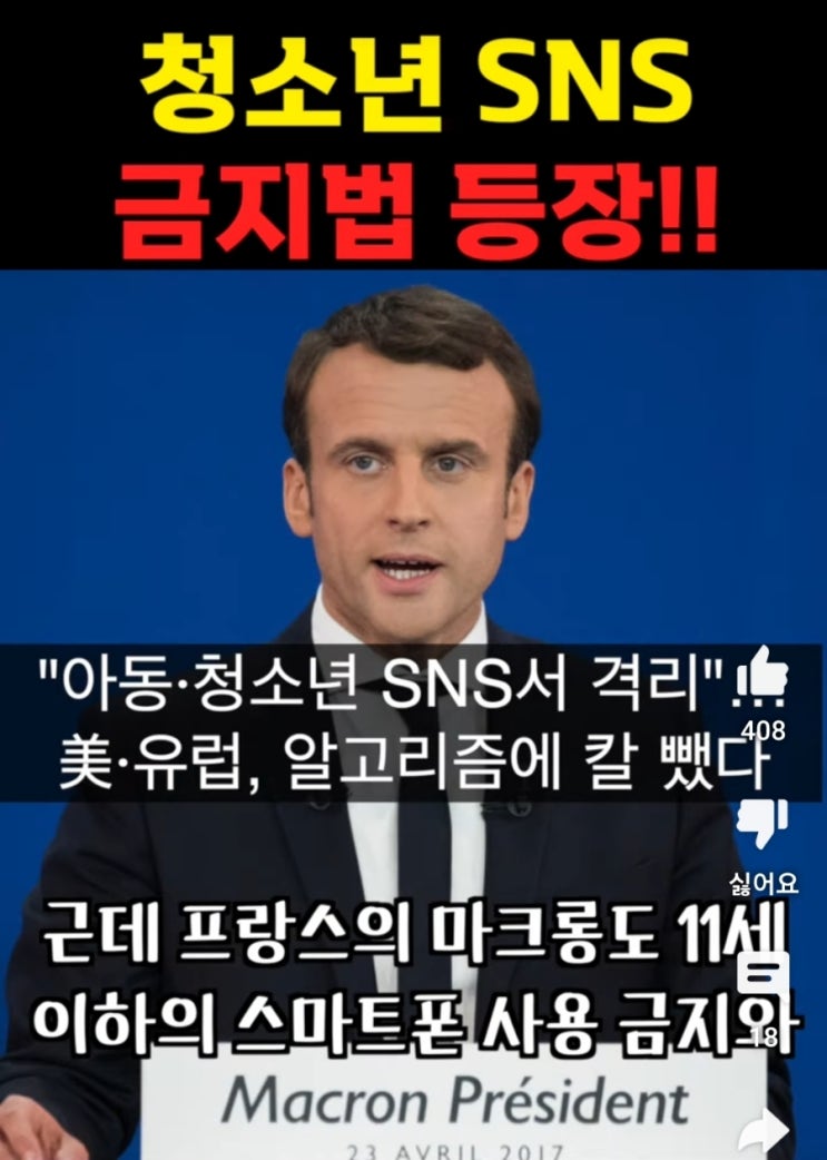 청소년<b>SNS</b>금지법