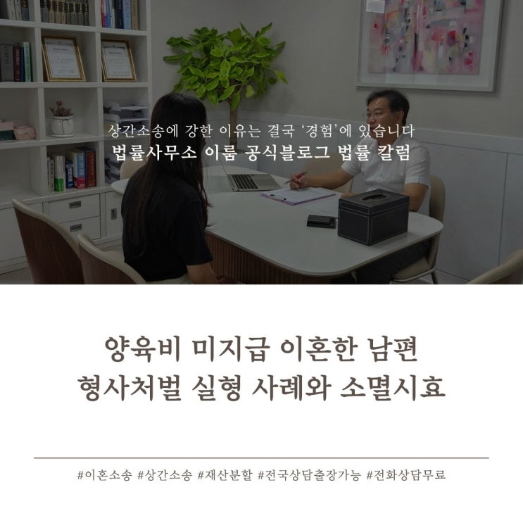  양육비 미지급 이혼한 남편 형사처벌 실형 사례와 소멸시효