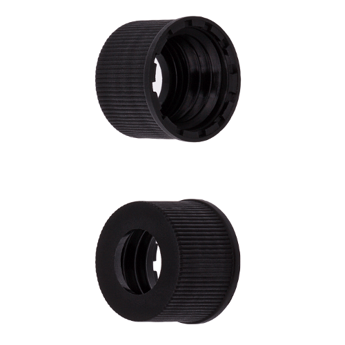  [플라스틱] 10-425mm 블랙 오픈 홀 스크류 캡 10-425mm Black Open Hole Screw Cap