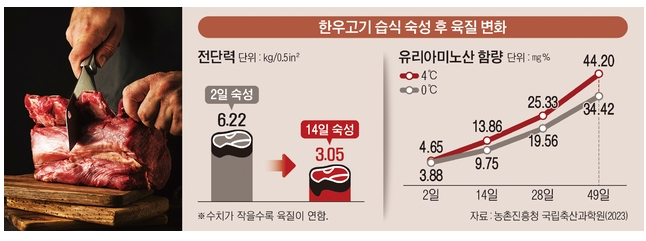 한우 숙성육이  맛있는 것 같습니다