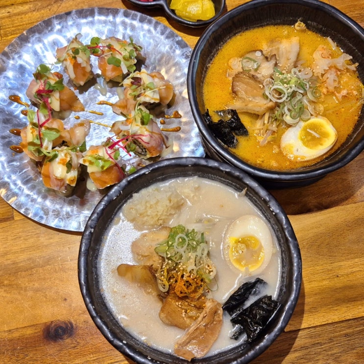  남양주 마석 맛집 하쿠라멘왕 일식 연어롤