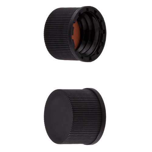  [플라스틱] 10-425mm 블랙 클로즈드 스크류 캡 10-425mm Black Closed Screw Cap