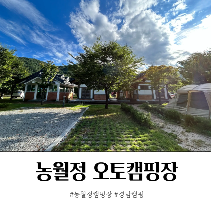  함양 농월정오토캠핑장 경남 계곡 캠핑 1박 2만원대