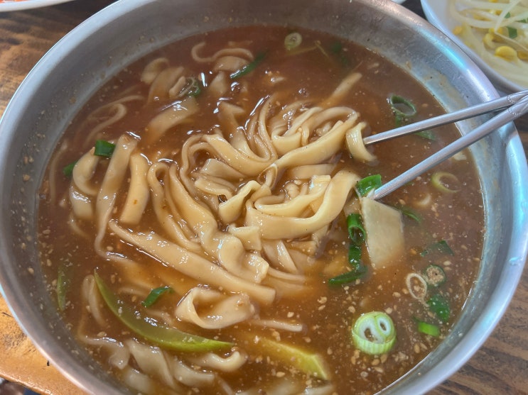  정선 정선면옥 된장칼국수가 맛있는 정선 아리랑 시장 맛집