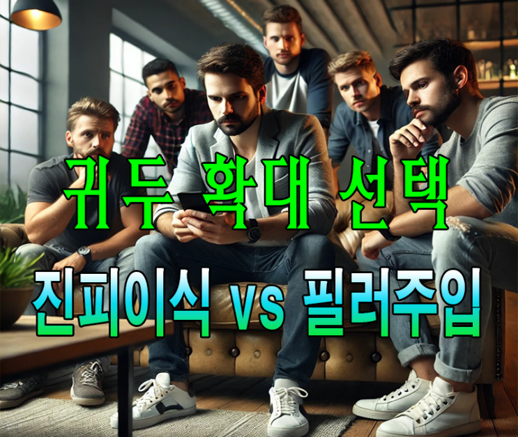  남자확대수술 남성비뇨기과 기두진피 기두필러 어떤것이 괜찮을까?