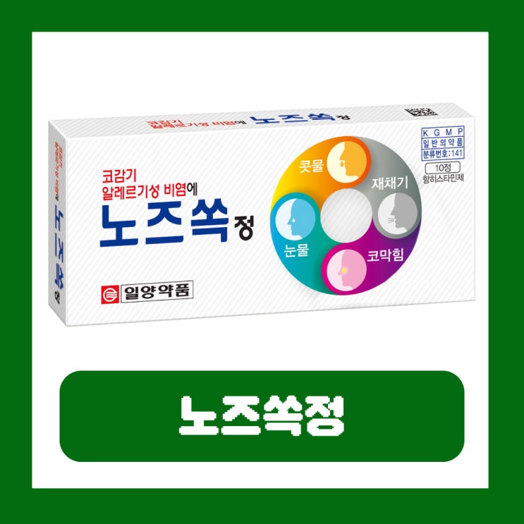  노즈쏙정 가격 효과 부작용 코감기 알레르기약