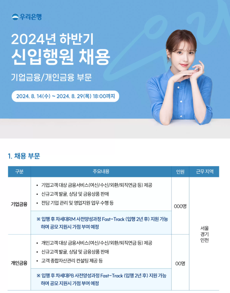<b>우리은행</b> '기업<b>금융</b>/개인<b>금융</b>' 기출 면접자료