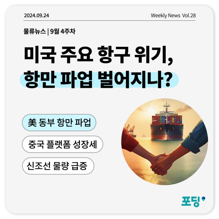  미국 주요 항구 위기, 항만 파업 벌어지나?