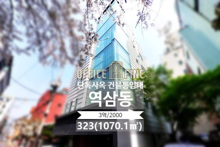 역삼동 사옥 세브란스병원 4분 가성비 좋은 단독사옥 건물통임대