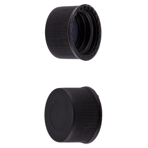  [플라스틱] 13-425mm 블랙 클로즈드 스크류 캡 13-425mm Black Closed Screw Cap