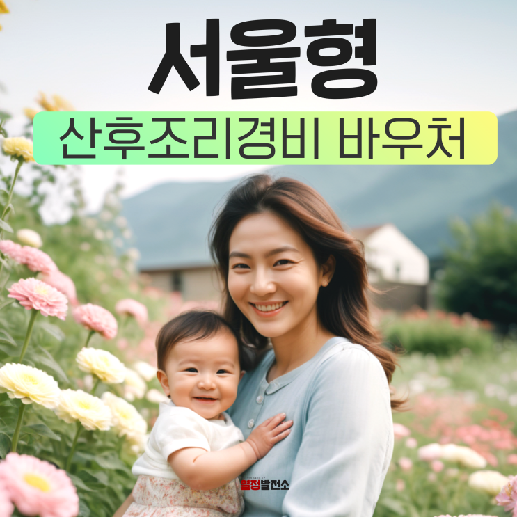  서울시 산후조리경비 바우처 사용처 신청 한눈에