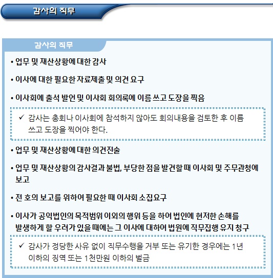 공익법인 임원 관리(이사 및 감사) 공익법인 임원 관리(이사 및 감사)