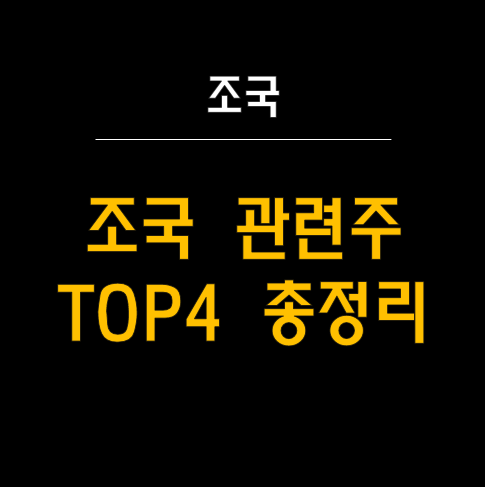  조국 관련주: 정치 테마주 분석 및 투자 전략
