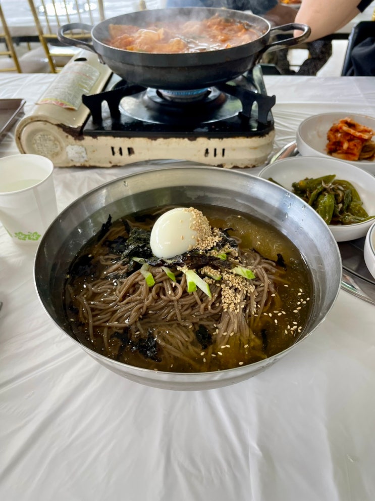고속도로 정체로 인한 우연한 만남 봉평막국수 김치찌개 횡성맛집 봉평메밀촌