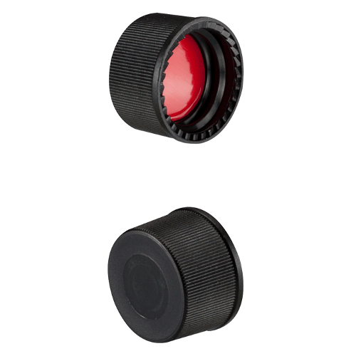  [플라스틱] 13-425mm 블랙 클로즈드 스크류 캡 13-425mm Black Closed Screw Cap