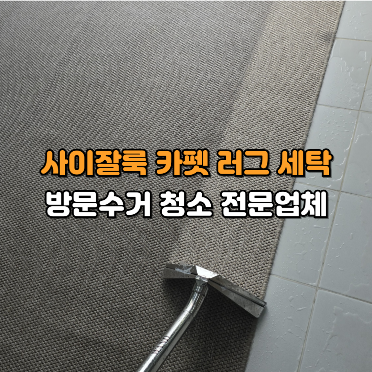  대전 사이잘룩 카펫 러그 세탁 청소 전문업체