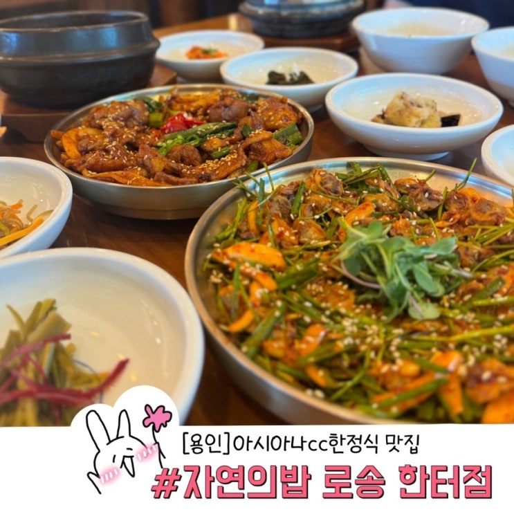  용인 아시아나cc맛집 한정식 추천 자연의밥 로송 한터점 바로 단골 등극