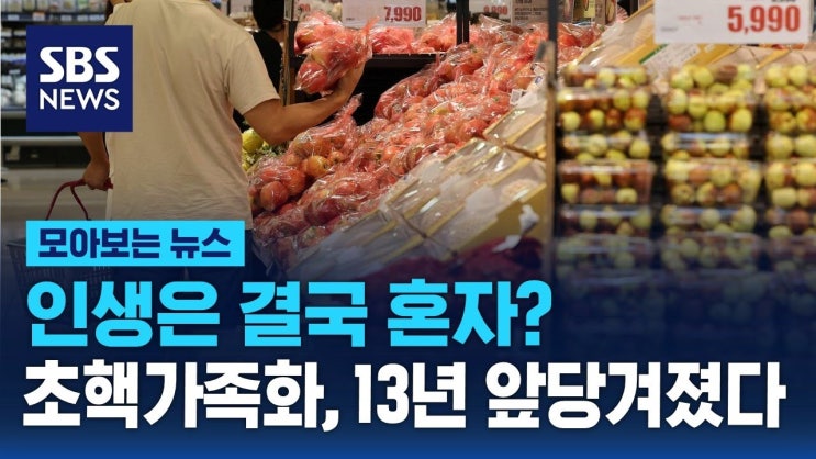 "나이 들어도 혼자가 좋아" 초핵가족화, 13년 앞당겨졌다 "나이 들어도 혼자가 좋아" 초핵가족화, 13년 앞당겨졌다