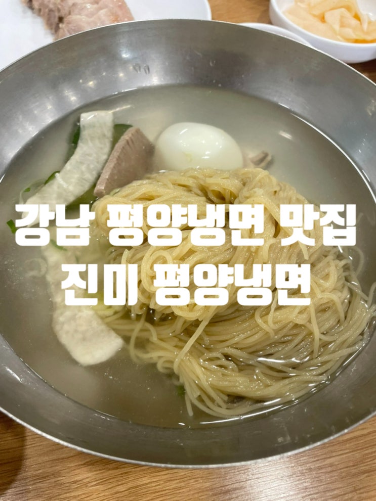  [서울/강남] 평냉 초보자의 평냉 도전기 '진미평양냉면'