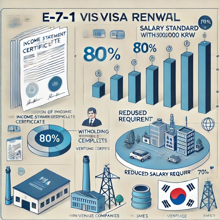  E-7-1 비자 연장 신청 시 급여요건 확인 여부