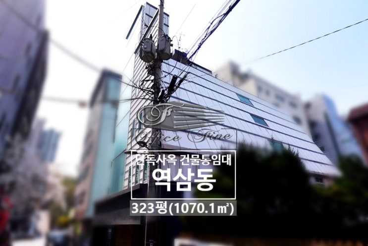  역삼동 가시성 좋고 가성비 좋은 반듯한 구조 건물통임대