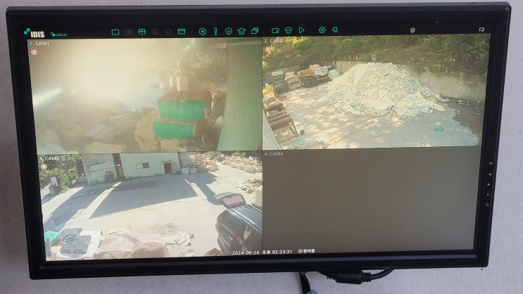  오늘도 폐기물처리 현장정보전송CCTV작업
