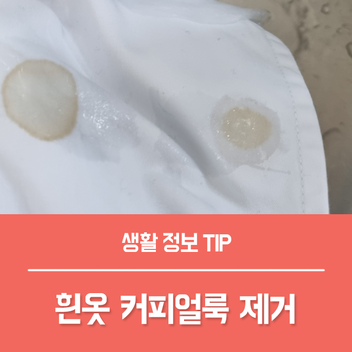  커피얼룩지우는법 BEST 5, 흰옷 커피자국 지우기 걱정 마세요!