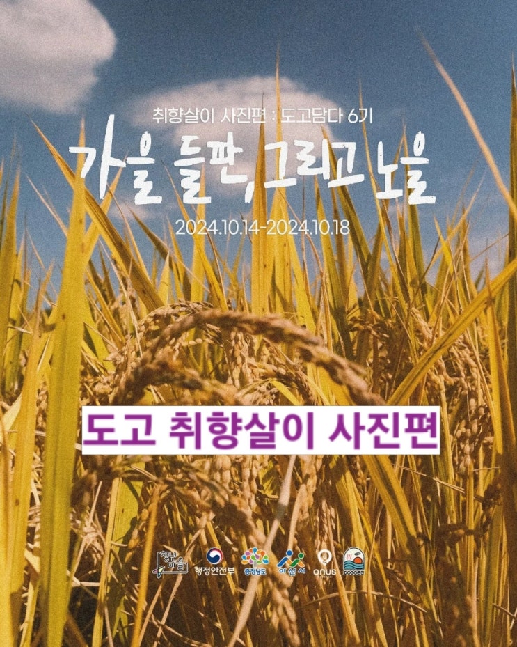  충남 아산_가을들판, 그리고 노을_청년지원_
