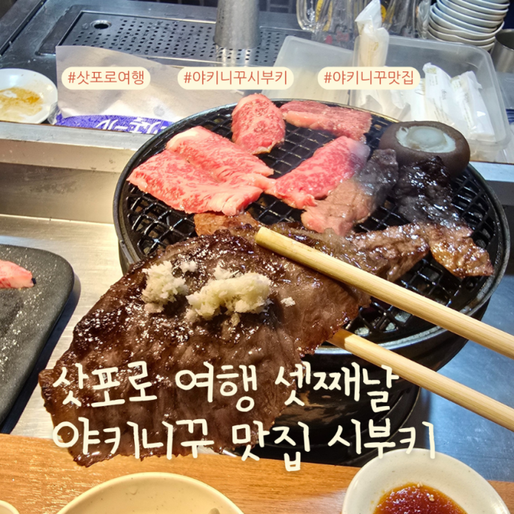  스스키노에서 식사한다면 야키니꾸 맛집 야키니꾸시부키