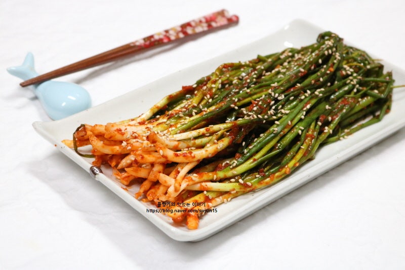 파김치 담그는 법 멸치액젓과 밀가루풀로 쪽파김치 만들기