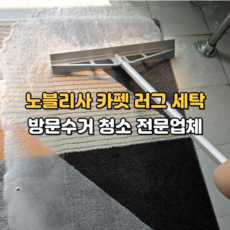  오송 오창 노블리사 카펫 러그 세탁 청소 전문업체!