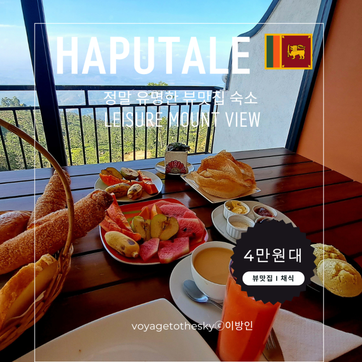  스리랑카 하푸탈레숙소리뷰 I 유명한 뷰맛집 I Leisure Mount View I 4만원대 I 솔직한 장단점