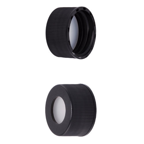  [플라스틱] 24-414, PP 블랙 스크류 캡, BASIK 24-414, PP Black Screw Cap, BASIK