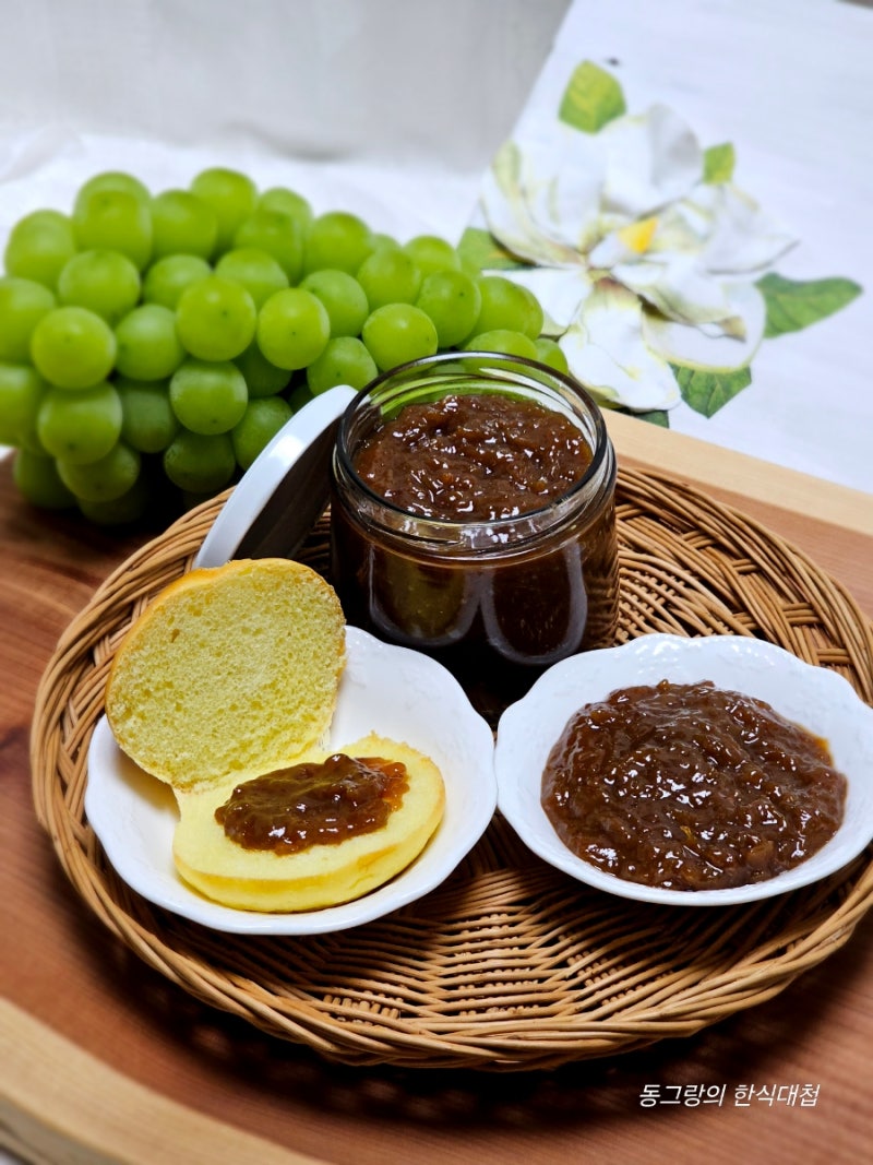 무설탕잼 샤인머스켓잼 만드는 법 포도잼 수제잼 과일잼 만들기 요리 레시피
