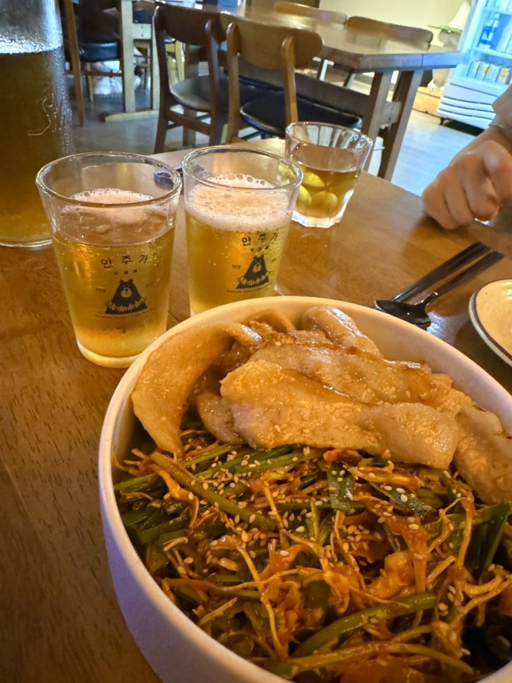  광주 항정살 항채무침 추천 전철우 술집, 안주가 용봉점