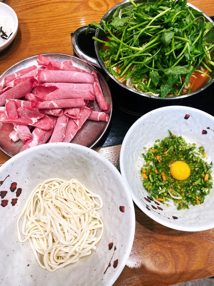  [송도 콩국수 미나리 샤브 맛집] <가회동 샤브칼국수 송도 컨벤시아점>