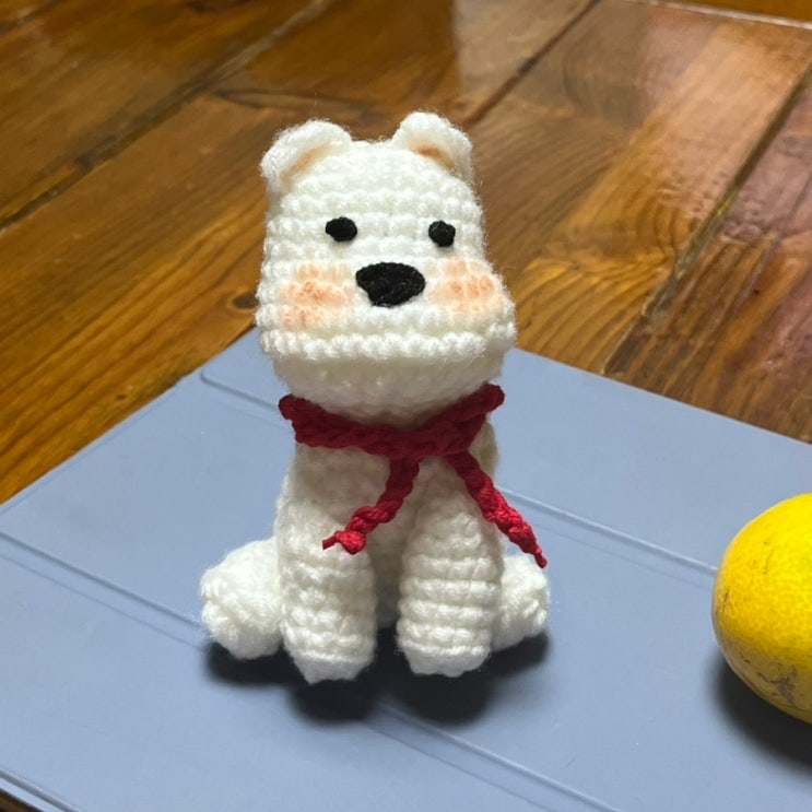  귀여운 뜨개 멍뭉이! 강아지 인형만들기( 코바늘, 핀터레스트 도안)