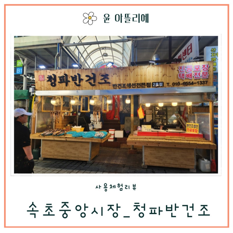 속초중앙시장 반건조생선 맛집 "청파반건조"