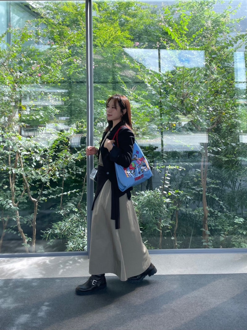 볼앤체인 스누피 가방 토트백, 에코백 리뷰&가을 데일리룩