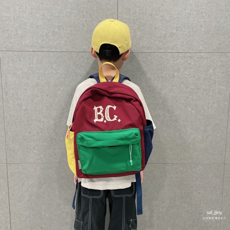 보보쇼즈 24FW 빈티지 컬러 블럭 백팩 아동 책가방/여행/소풍가방